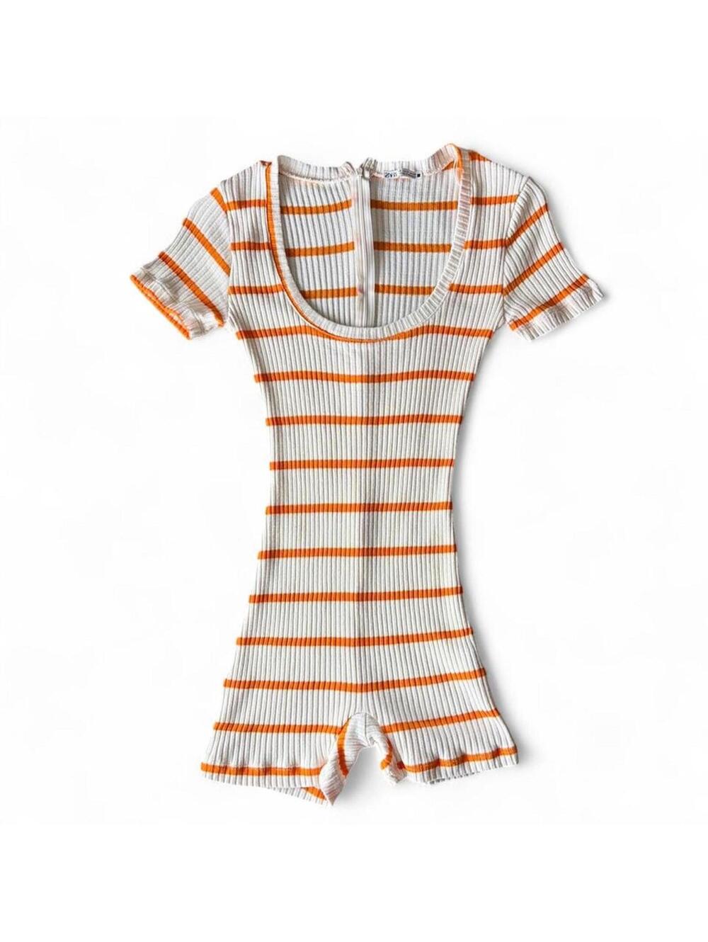 Zara Women's Multi and White Bodysuit